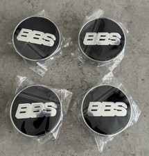 4 X BBS Copricerchio Centro Coprimozzo Lega Tappi Centrali 60mm Nero/Argento NUOVO SIGILLATO