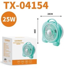 z Mini Ventilatore da Tavolo USB Silenzioso 25W Portatile Tx-04154 linq
