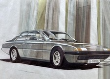 Ferrari 400i + 1983 + disegno