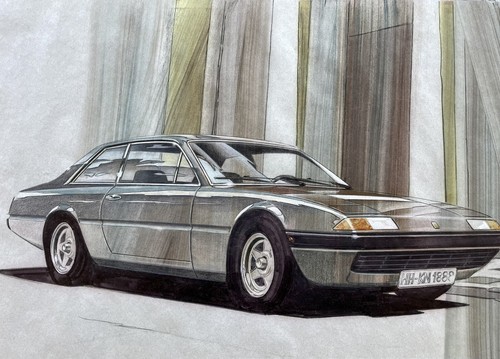 Ferrari 400i 1983 disegno - 1983,