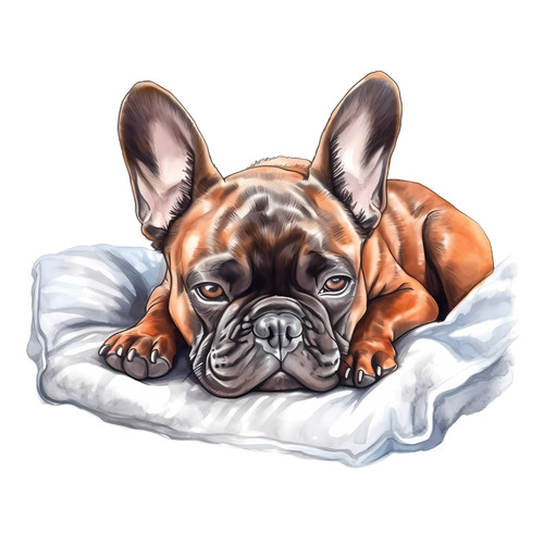 Bulldog francese cane auto