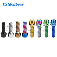 Bullone in titanio M5 M6 testa esagonale conica con viti rondella antispargimento 16 18 20 25 mm