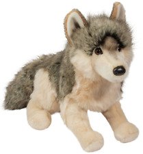 Peluche pupazzo Douglas lupo lusso fumo 16" peluche grigio legno husky
