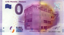 33 PESSAC Cité Frugès, Le Corbusier, 2016, Billet 0 € Souvenir