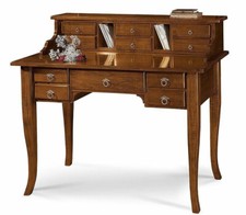 SCRITTOIO SCRIVANIA ARTE POVERA  CON ALZATA CLASSICO