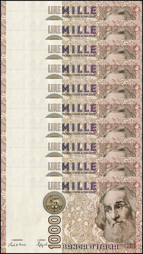 Italy 1000 lire 1982 - lire,, p-109b