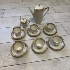 Set Servizio Caffe X 6 Vintage Porcellana Dorato Johann Seltmann Vohenstrauss