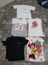 lotto 5 magliette t shirts bambina 7 anni 
