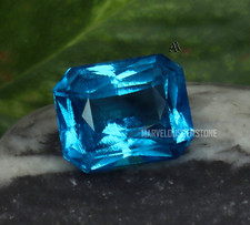 14.50 Quilate Natural Azul Suizo Topacio Esmeralda sin Calentar Suelto Gema De