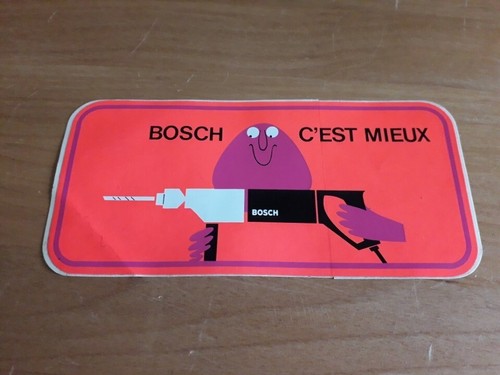 Sticker vintage perceuse bosch - vintage,