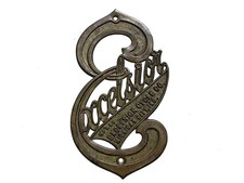 Distintivo testa ottone