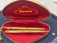 GOLD ROLLED AURORA PENS, NEVER