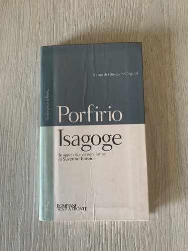 Isagoge porfirio bompiani - isagoge,