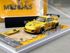  ZJWJ 1:64 giallo RWB 993 kayak modello sportivo pressofuso display auto