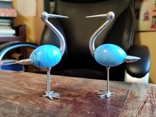 Coppia airone scultura vintage - coppia,