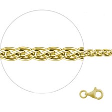 Collana treccia argento 925