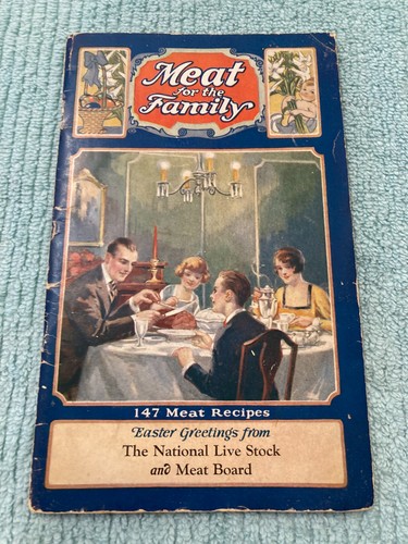 Libro cucina vintage - libro, carne