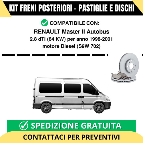 Kit freni posteriori - freni, per