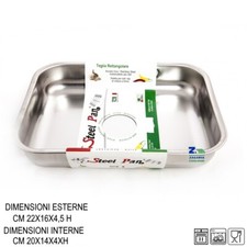 TEGLIA FORNO RETTANGOLARE CM