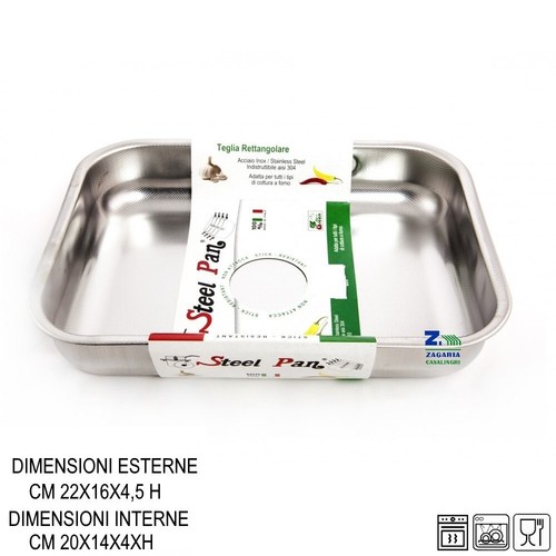 Teglia forno rettangolare - teglia,