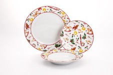 Servizio di Piatti da Tavola in Ceramica Natale Charme 18 Pezzi