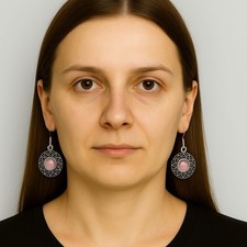 Orecchini rotondi in argento