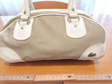 Borsa Lacoste in poliestere, beige