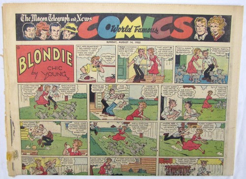 Sezione fumetti giornale