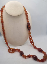 AGATA CORNIOLA COLLANA  LUNGA