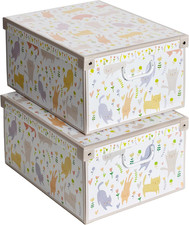 Set 2 Pezzi Scatole Armadio in