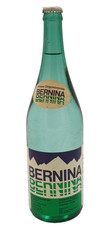 BERNINA ACQUA OLIGOMINERALE - BOTTIGLIA 1LT ANNI '70/80 DA COLLEZIONE " PIENA "