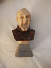Vintage Padre Pio Resin