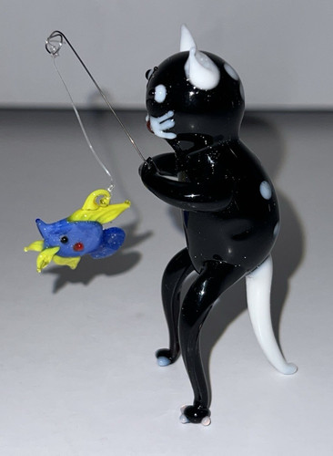 Statuina pesca gatto - , nero