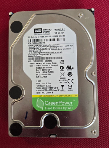Western digital wd20eurs - western, tb
