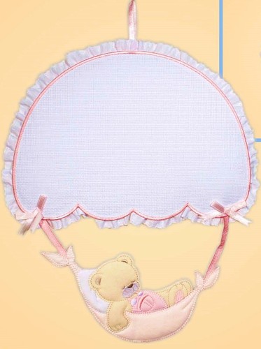 Fiocco nascita paracadute rosa - paracadute,