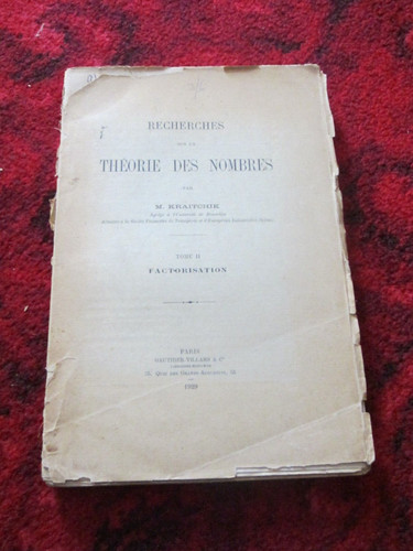 Recherches sur théorie des - sur, la