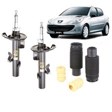AMMORTIZZATORI ANTERIORI + TAMPONI ANTERIORI PEUGEOT 206 1.1 1.4 1.6 1.9 2.0 hdi