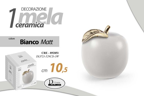 Mela decorativa ceramica