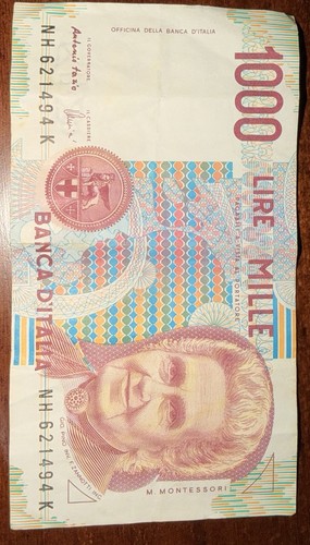 Banconota mille 1000 lire - banconota,