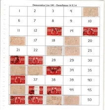 Lire Democratiche 100 intagli collezione 14