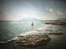 bellissimo dipinto olio su carta fine 800 veduta di Palermo firmato