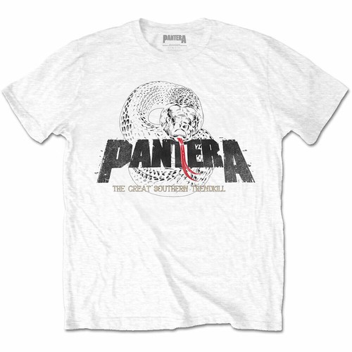 Pantera snake logo - pantera, (bianco)