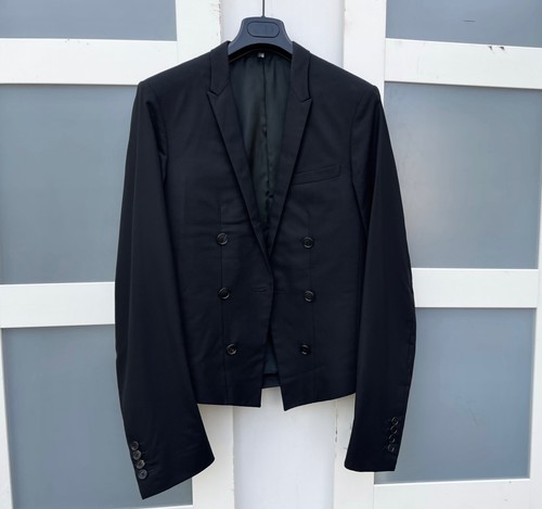 Blazer cerato ritagliato