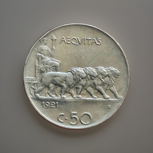 Centesimi leoni 1921 - 50,
