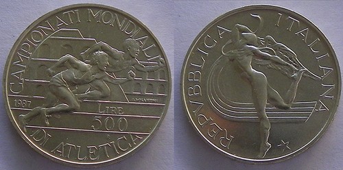 Moneta argento italiana - moneta,