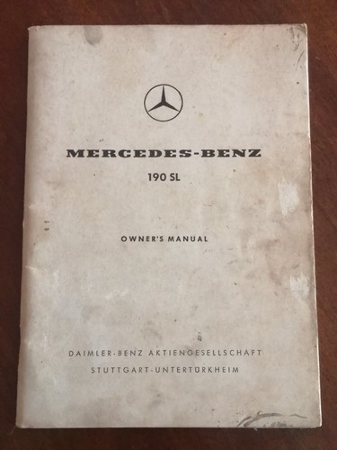 Mercedes 190 1976 owner s - mercedes, sl