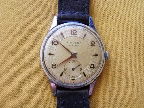 Moser meccanico 17 rubis - p.,