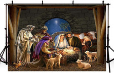 2,1 X 1,5 M Presepe Sfondo