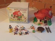 BULLYLAND CASA BIANCANEVE + STATUINE MADE IN GERMANY 1989 HOUSE SNOW WHITE 