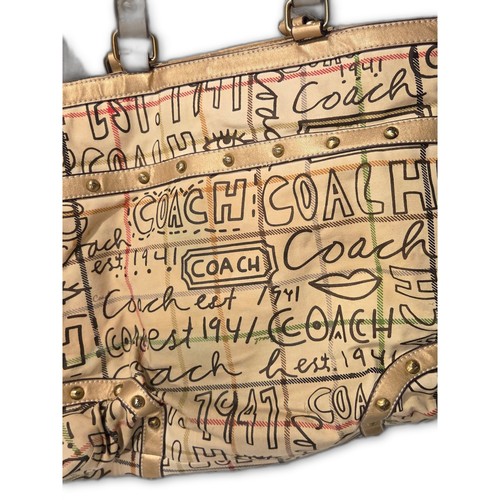 Coach poppy tartan plaid borsa - coach,